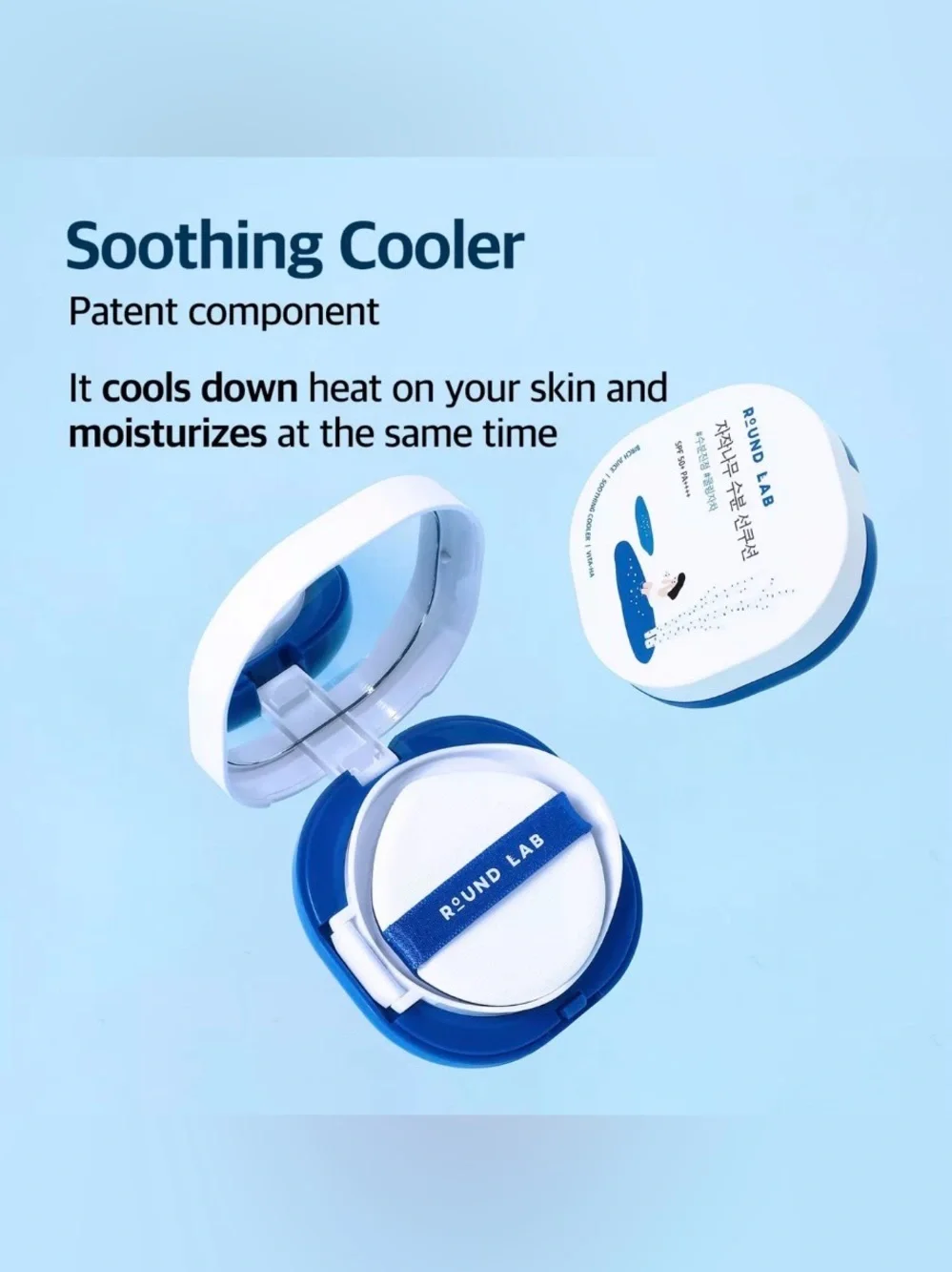 Birch Juice Moisturizing Sun Cushion SPF50+ - White and Blue
